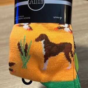 ET/TU - Designer Fashion Crew Socks - Dog - Cat - Stripes - Pack of 4 - 10-13